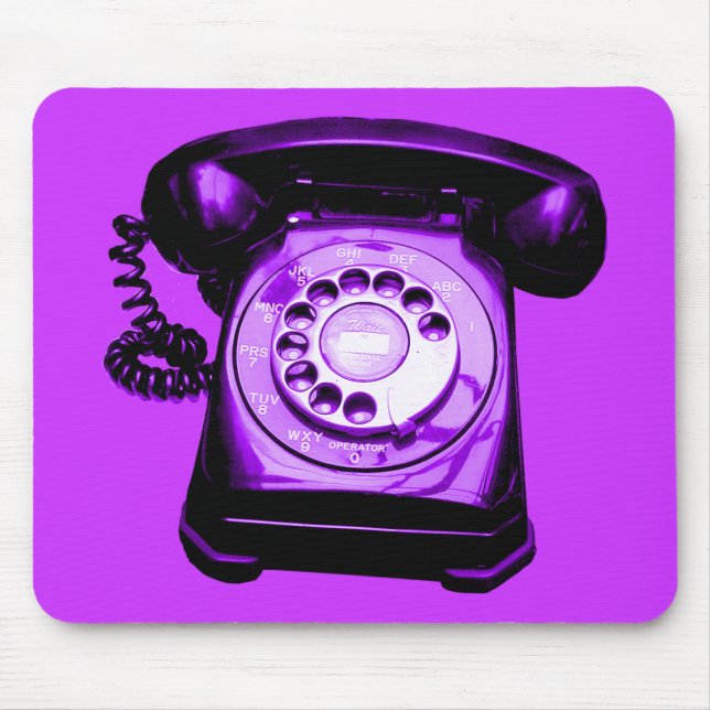 Hotline Purple Mouse Mat (Front)