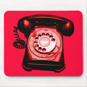 Hotline Red Mouse Mat