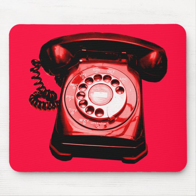 Hotline Red Mouse Mat (Front)