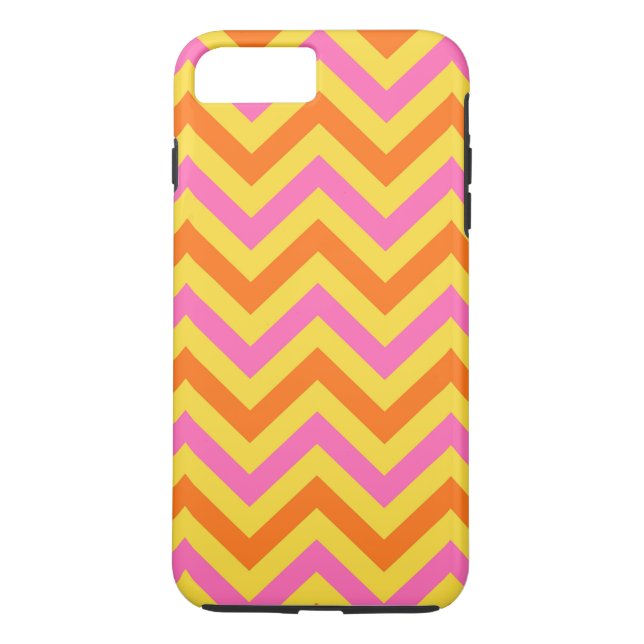 HotPink Pineapple Pumkin LG Chevron ZigZag Pattern Case-Mate iPhone Case (Back)