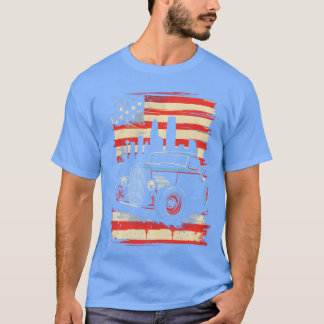 HotRod American Flagee Vintage Legend Car Man gift T-Shirt
