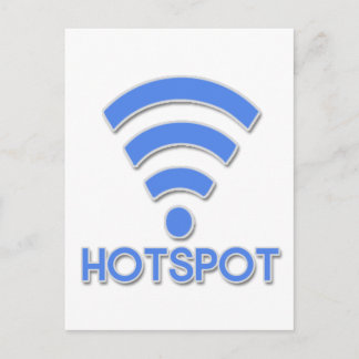 Hotspot Wifi Person Postcard