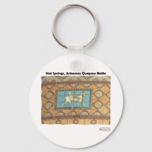 HotSprings, AR Quapaw Dome Tiles II Gifts Apparel Key Ring