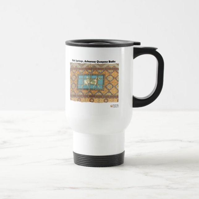 HotSprings, AR Quapaw Dome Tiles II Gifts Apparel Travel Mug (Right)