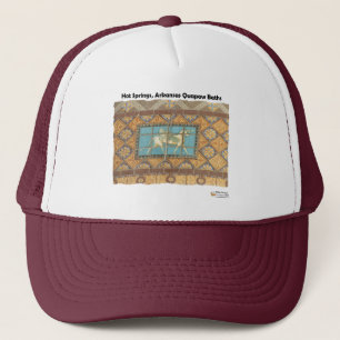 HotSprings, AR Quapaw Dome Tiles II Gifts Apparel Trucker Hat