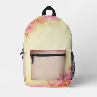 Hott Pink Floral  Printed Backpack