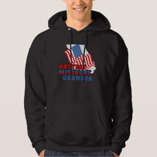 Hottest Missouri Grandpa US Flag Funny State Hoodie