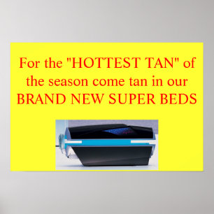 hottest tan advertisement poster