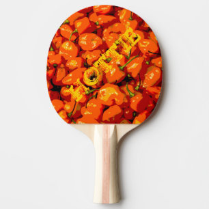Hottie Hot Peppers Ping Pong Paddle