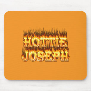 Hottie Joseph fire and flames Mouse Mat
