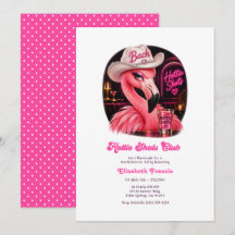 Hottie Shots Club Pink Flamingo Bachelorette Party