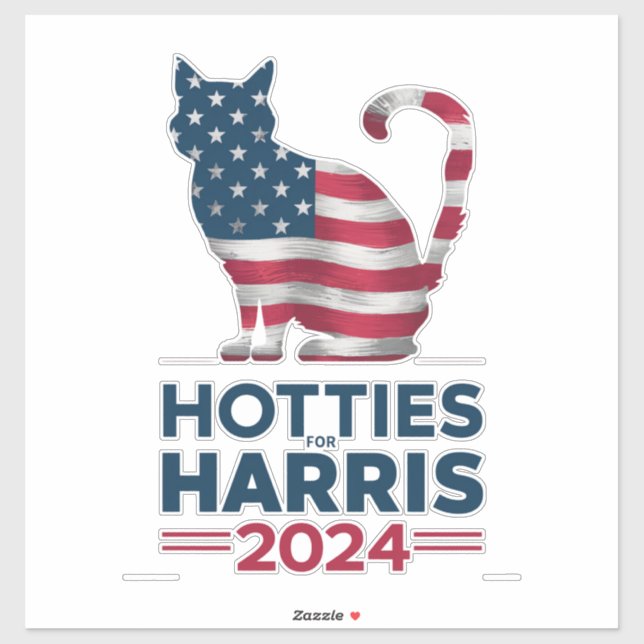 Hotties For Harris 2024 Cat Ladies Kamala Harris (Sheet)