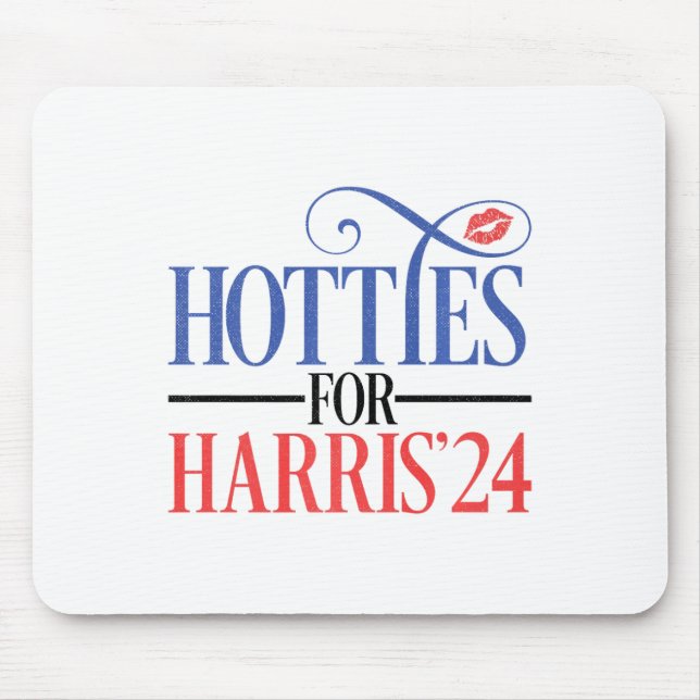 Hotties For Harris 2024  Mouse Mat (Front)