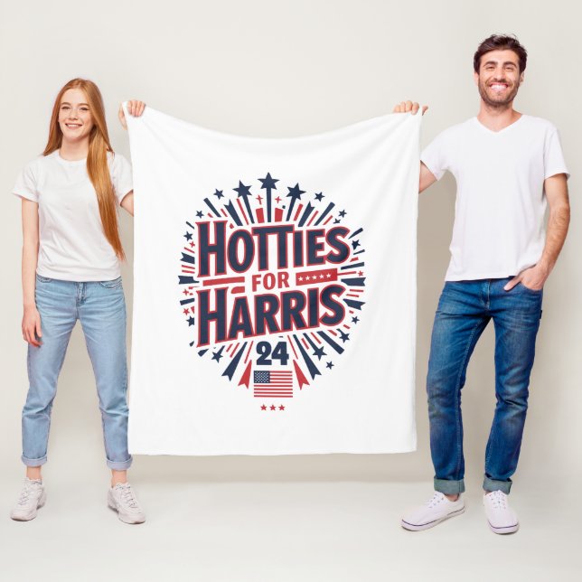 Hotties for Harris Fleece Blanket (In Situ)