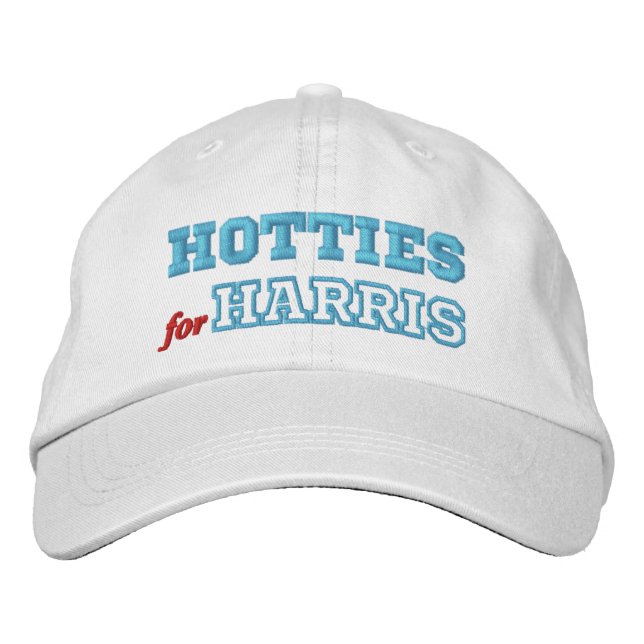 Hotties for Harris Kamala Funny Political Dad Cap (Front)