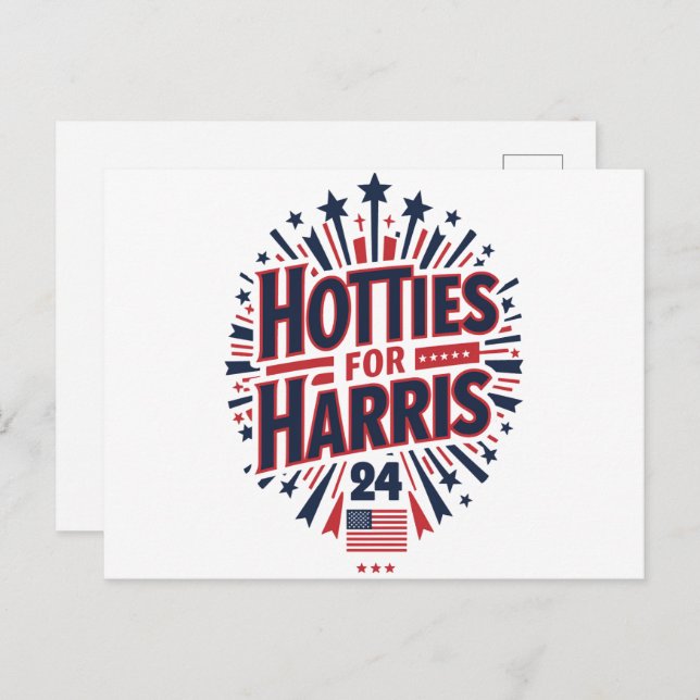 Hotties for Harris Postcard (Front/Back)