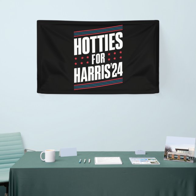 Hotties For Kamala Harris 2024 Banner (Tradeshow)