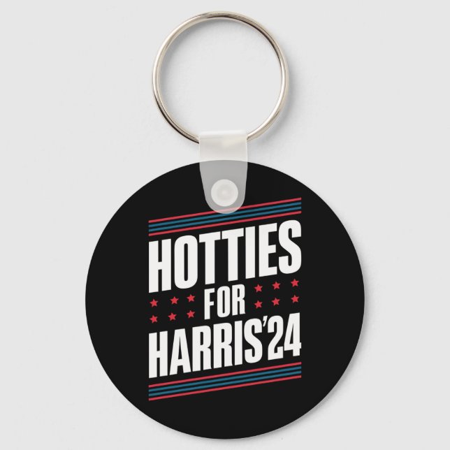 Hotties For Kamala Harris 2024 Key Ring (Front)