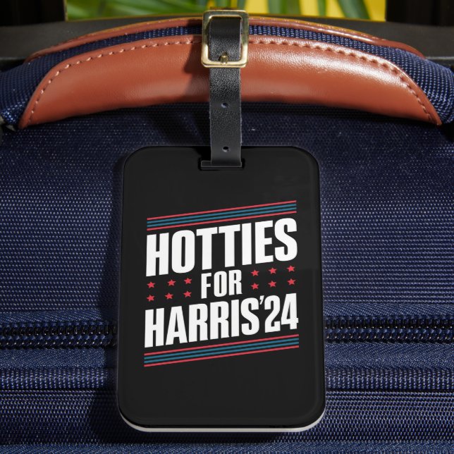 Hotties For Kamala Harris 2024 Luggage Tag (Front Insitu 2)