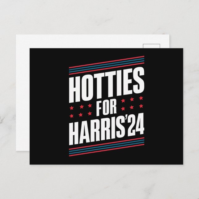 Hotties For Kamala Harris 2024 Postcard (Front/Back)