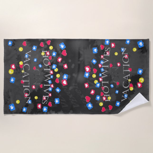 Hotwives On Vacation, everybody loves it  Beach Towel (Front)