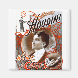 Houdini - King of Cards Magnet