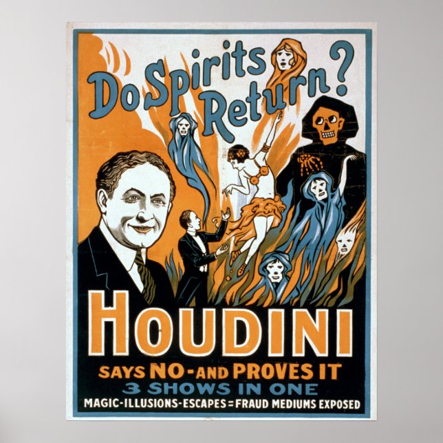Houdini Magician Poster (Front)