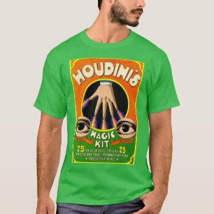 Houdinis Magic Kit 70s Retro Book T-Shirt