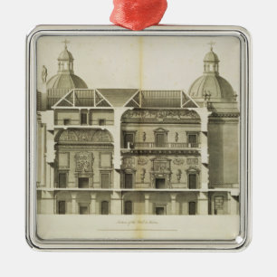 Houghton Hall: cross-section of the Hall and Salon Metal Tree Decoration