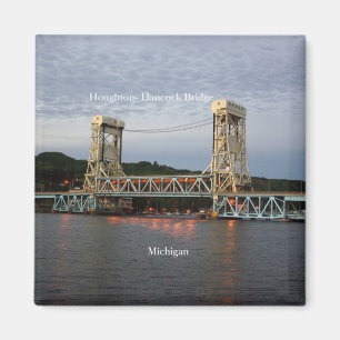 Houghton Hancock Bridge dusk magnet