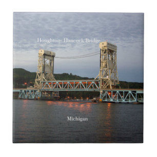 Houghton Hancock Bridge dusk tile