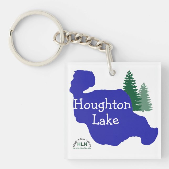 Houghton Lake, Michigan Key Ring (Front)