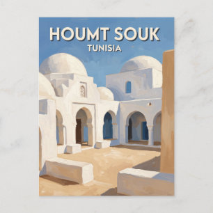 Houmt Souk Traditional Mosque Tunisia Postcard