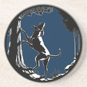 Hound Dog Art Drink Coasters Hunting Dog Coasters