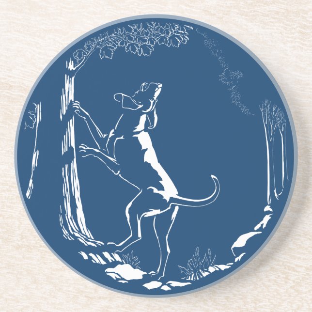 Hound Dog Art Drink Coasters Hunting Dog Coasters (Front)