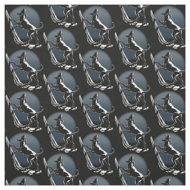 Hound Dog Art Fabric Fabric Hunting Dog Pattern (Swatch)