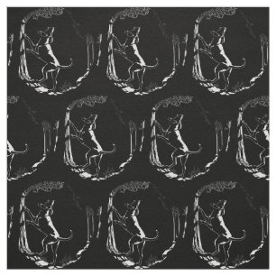 Hound Dog Art Fabric Fabric Hunting Dog Pattern