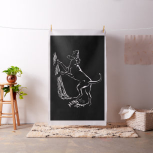 Hound Dog Art Fabric Fabric Hunting Dog Pattern