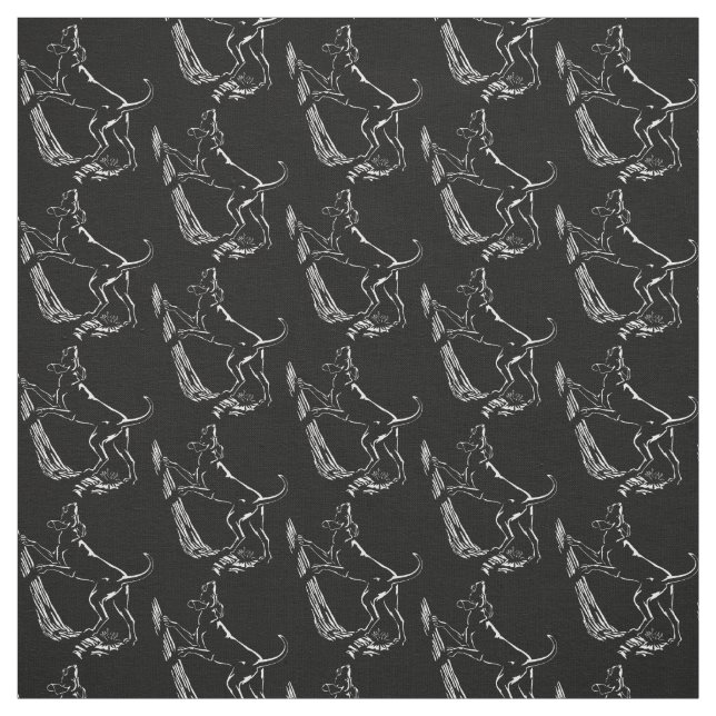 Hound Dog Art Fabric Fabric Hunting Dog Pattern (Swatch)