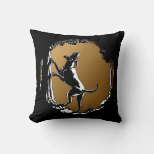 Hound Dog Art Throw Pillow Hunting Dog Pillows