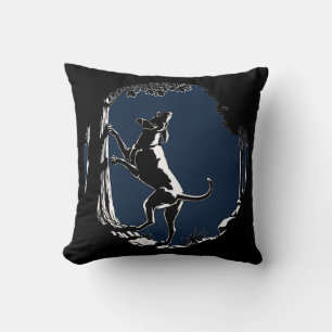 Hound Dog Art Throw Pillow Hunting Dog Pillows