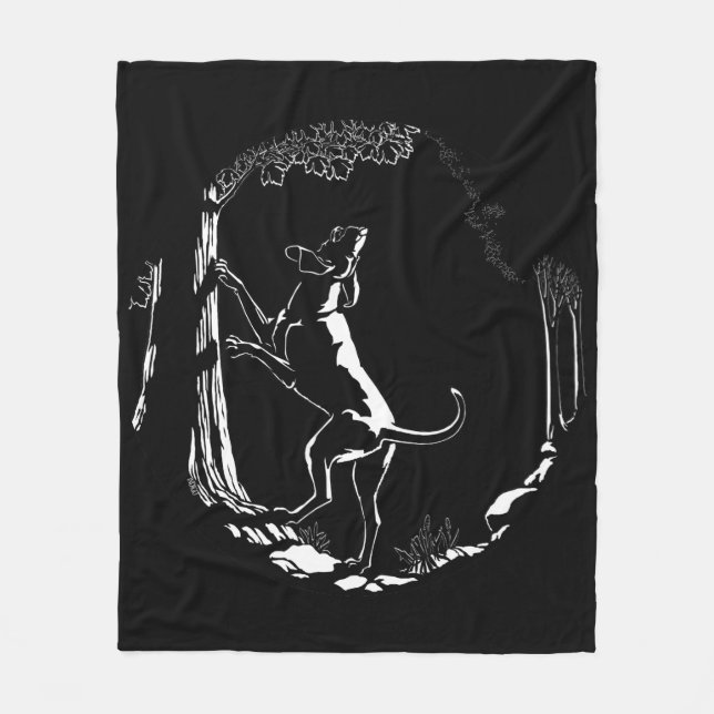 Hound Dog Blanket Coonhound Hunting Dog Blanket (Front)