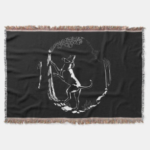 Hound Dog Blanket Hunting Dog Art Throw Blanket