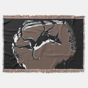 Hound Dog Blanket Hunting Dog Art Throw Blanket