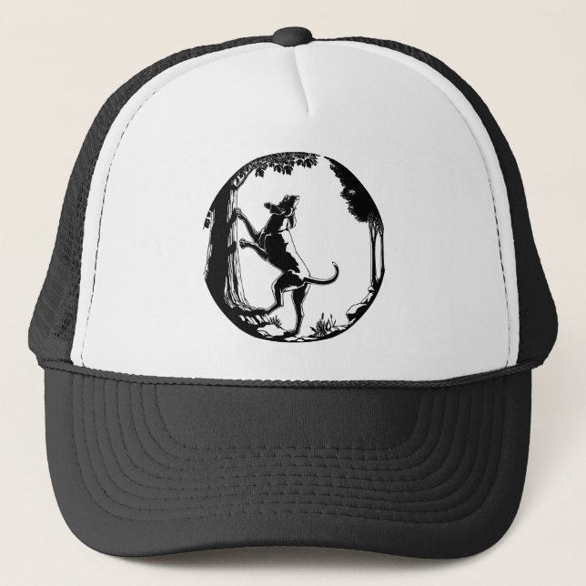 Hound Dog Cap Hunting Dog Art Hats Caps (Front)