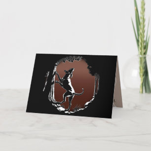Hound Dog Cards Personalised Dog Art Greeting Card