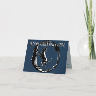 Hound Dog Cards Personalised Dog Art Greeting Card
