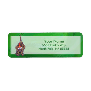 Hound Dog Christmas On Green