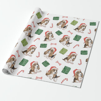 Hound Dog Christmas Wrapping Paper