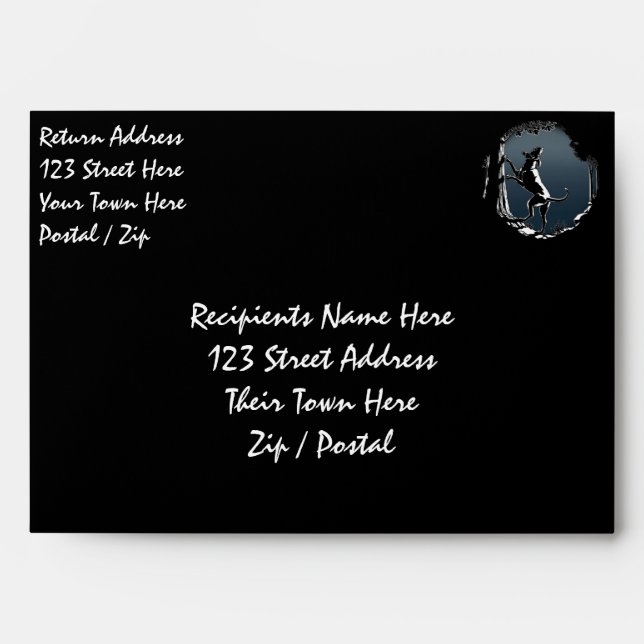 Hound Dog Envelopes Personalise Dog Lover Envelope (Front)